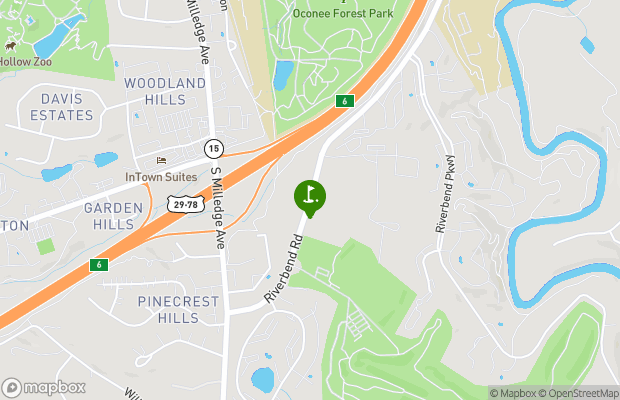 University of Georgia Golf Course map