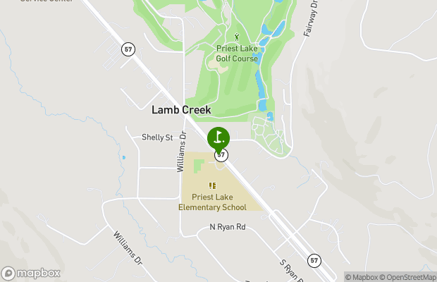 Priest Lake Golf and Tennis Club map