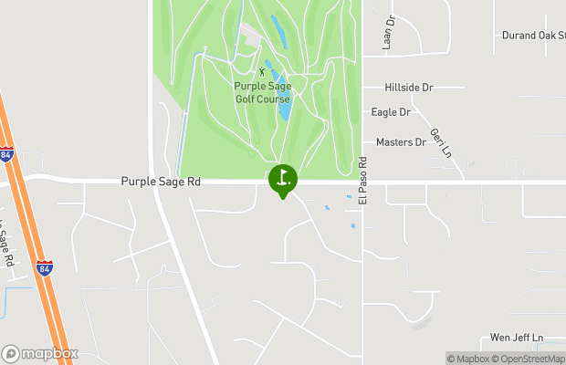 Purple Sage Golf Course map