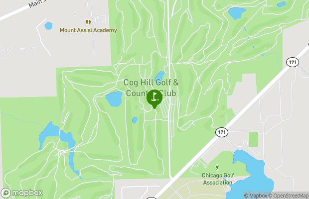 Cog Hill Golf and Country Club map