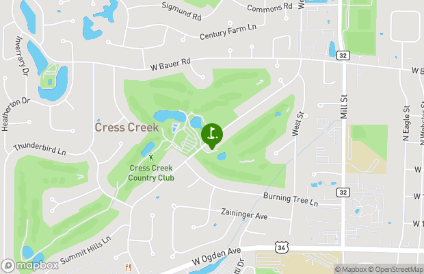Cress Creek Country Club map