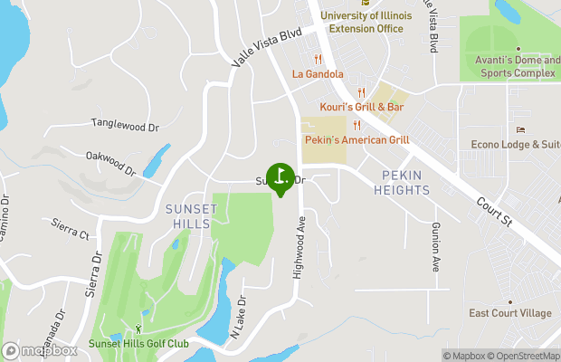 Sunset Hills Golf Club map