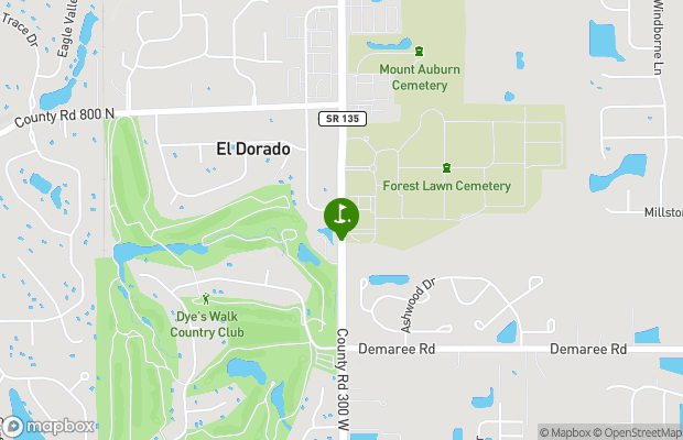 Dyes Walk Golf Course map