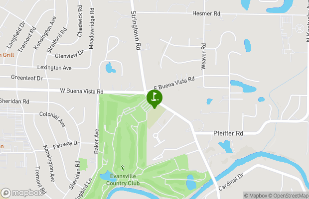 Evansville Country Club map