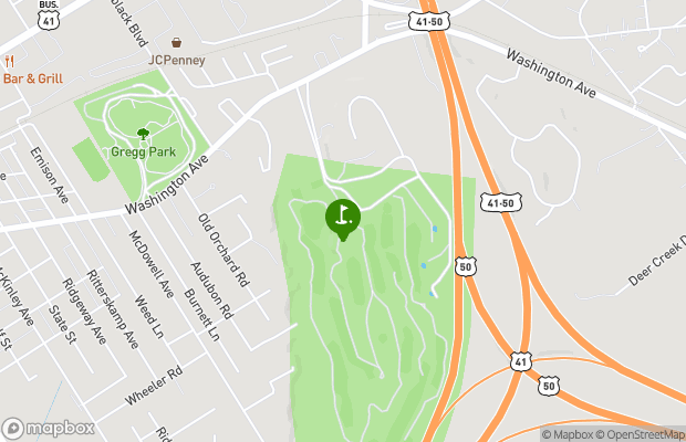 Vincennes Golf Club map