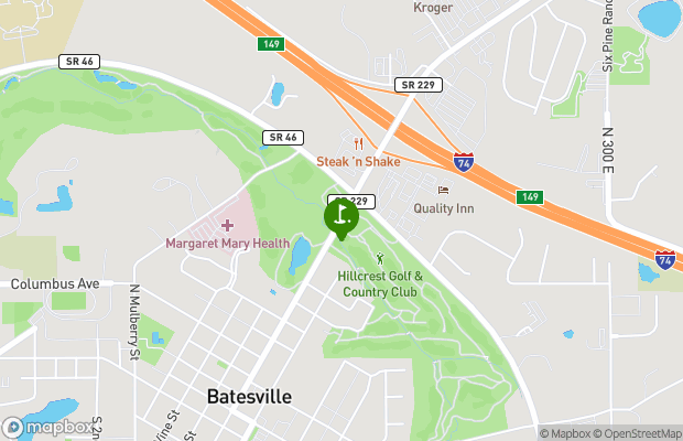 Hillcrest Golf and Country Club map