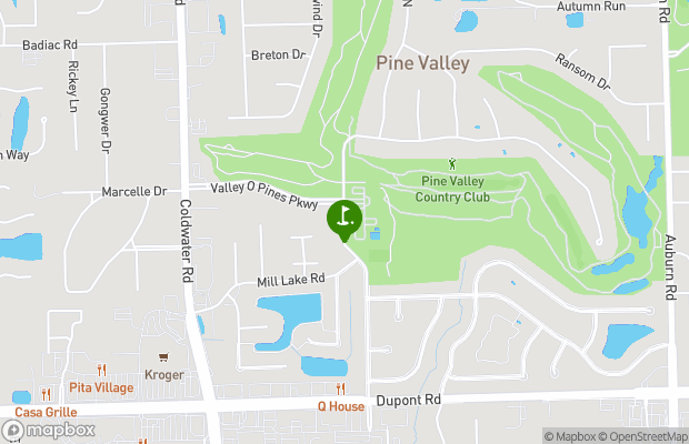 Pine Valley Country Club map