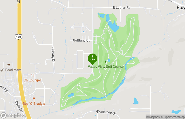 Valley View Golf Club, Inc. map