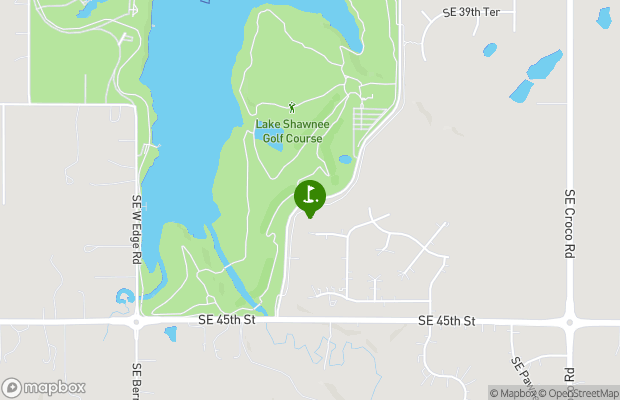 Lake Shawnee Golf Course map
