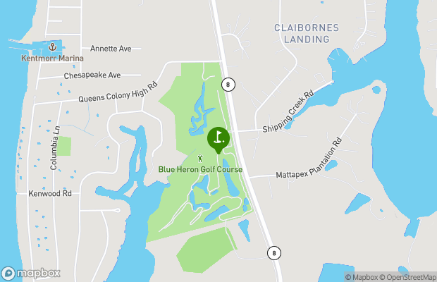 Blue Heron Golf Course map