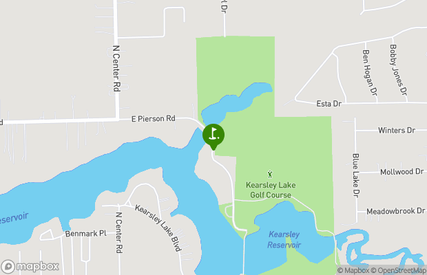 Kearsley Lake Golf Course map
