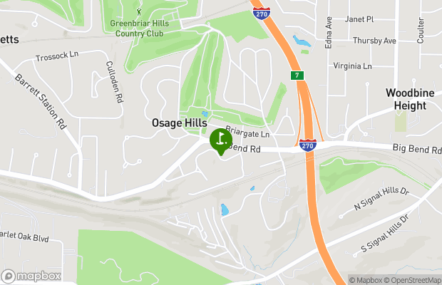 Greenbriar Hills Country Club map