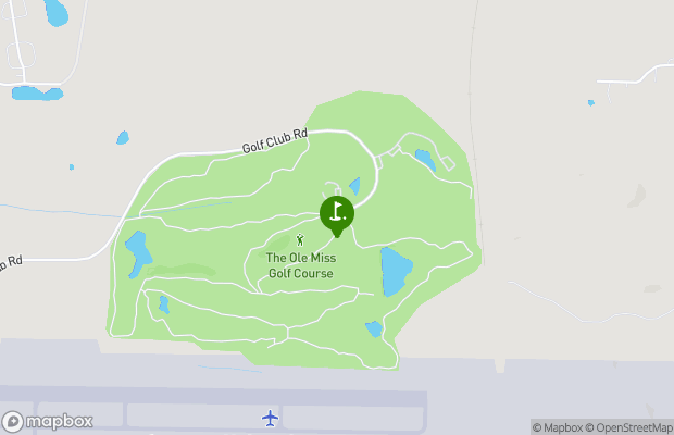 Ole Miss Golf Club map