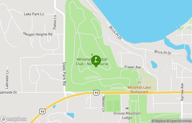 Whitefish Lake Golf Club map