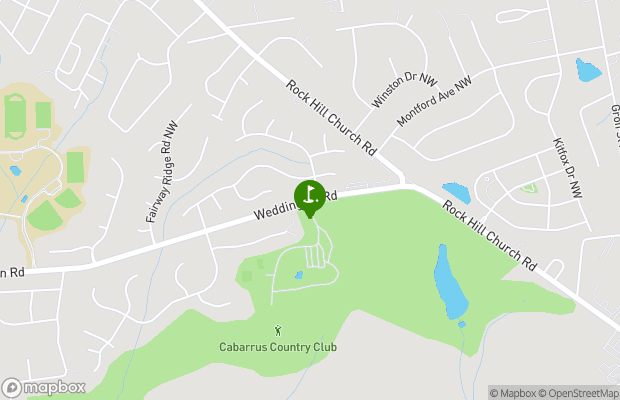 Cabarrus Country Club map