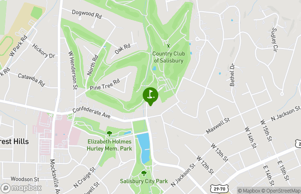 Country Club of Salisbury map