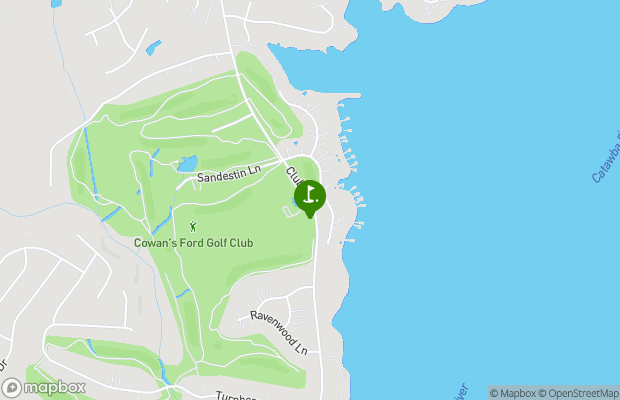 Cowans Ford Country Club map