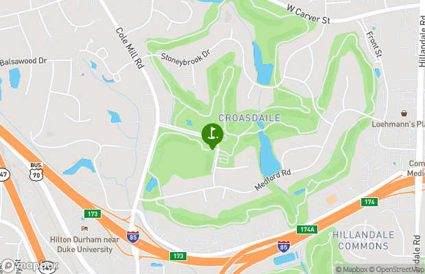 Croasdaile Country Club map