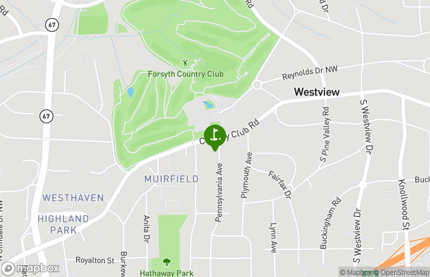 Forsyth Country Club map