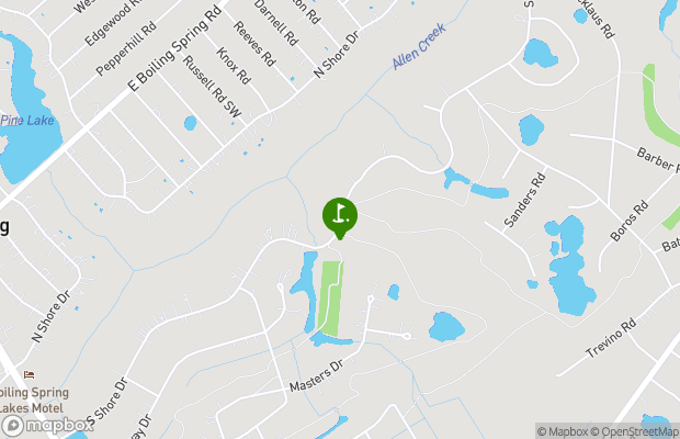 The Lakes Country Club map