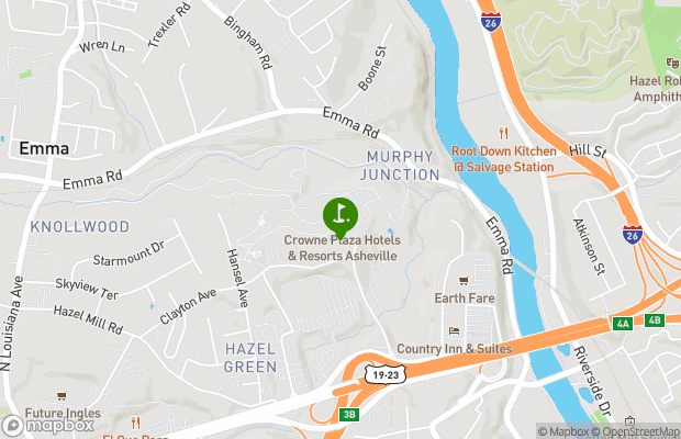Crowne Plaza Tennis and Golf Resort map