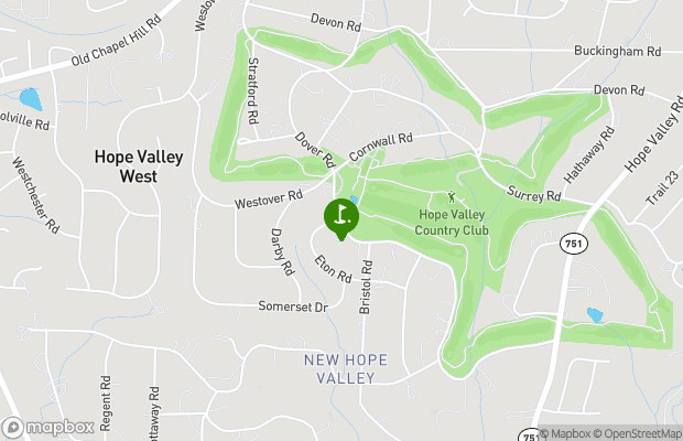 Hope Valley Country Club map