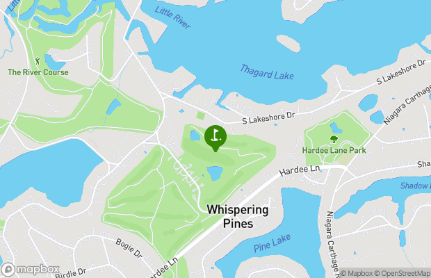 Whispering Pines Golf Course map