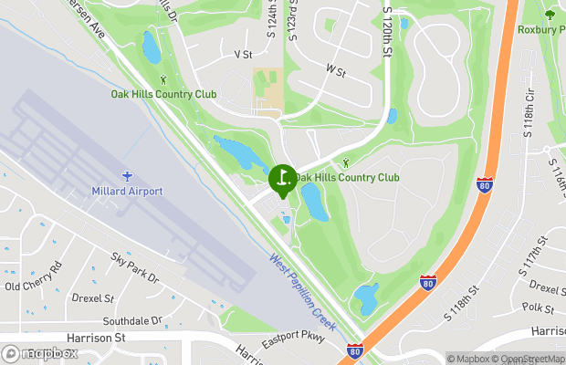 Oak Hills Country Club map