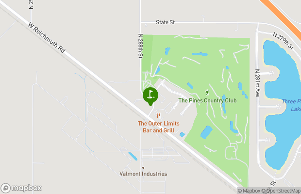 The Pines Country Club map