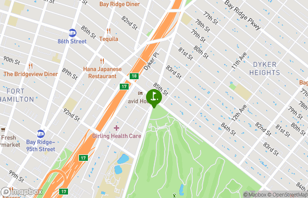 Dyker Beach Golf Course map