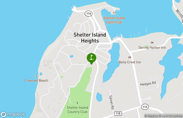 Shelter Island Country Club map