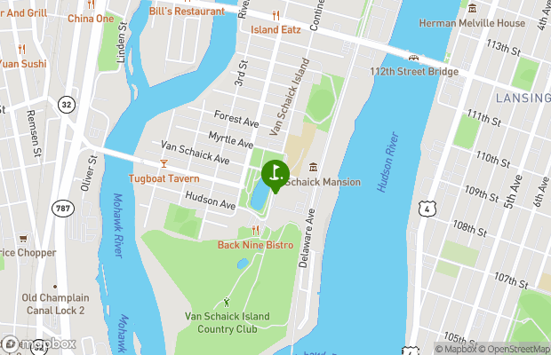 Van Schaick Island Country Club map