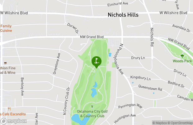 Oklahoma City Golf and Country Club map