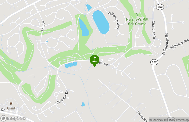 Hersheys Mill Golf Club map
