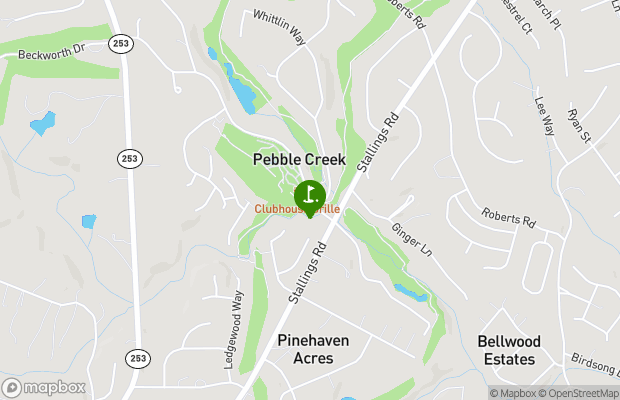 Pebble Creek Golf Club map