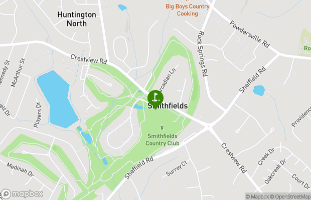 Smithfields Country Club map