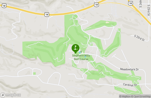 Southern Hills Golf Course map