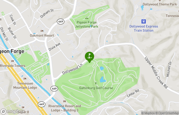 Gatlinburg Golf Course map