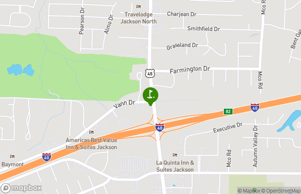 Jackson Country Club map