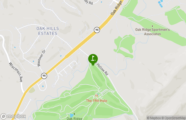 Oak Ridge Country Club map