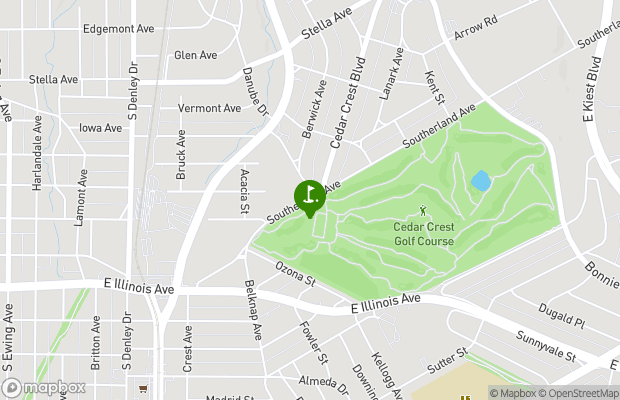 Cedar Crest Golf Course map