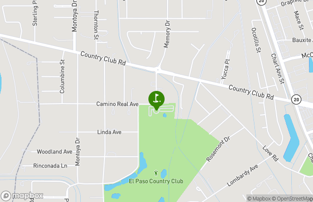 El Paso Country Club map