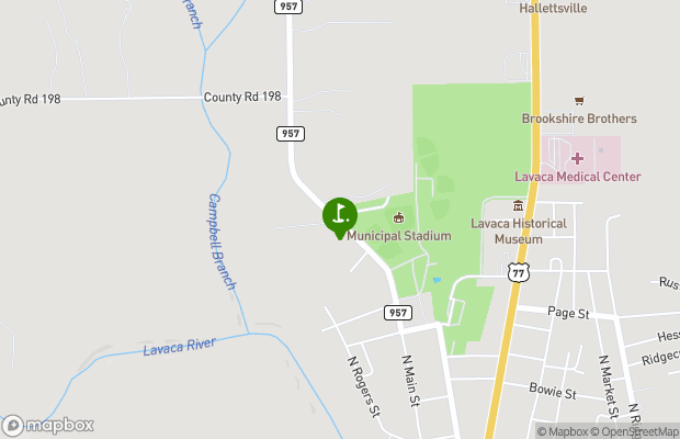 Hallettsville Golf Course map