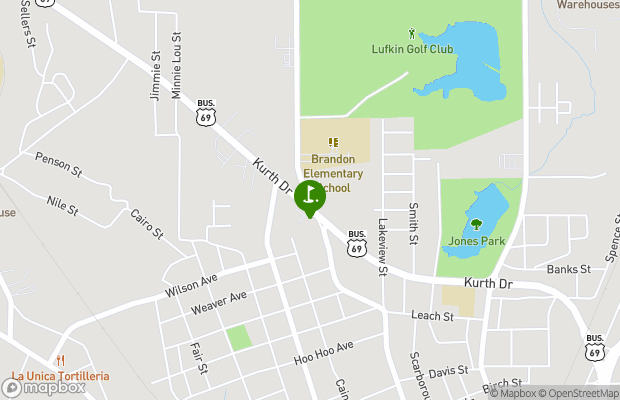 Lufkin Country Club map
