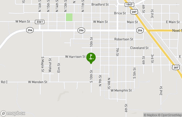 Memphis Country Club map