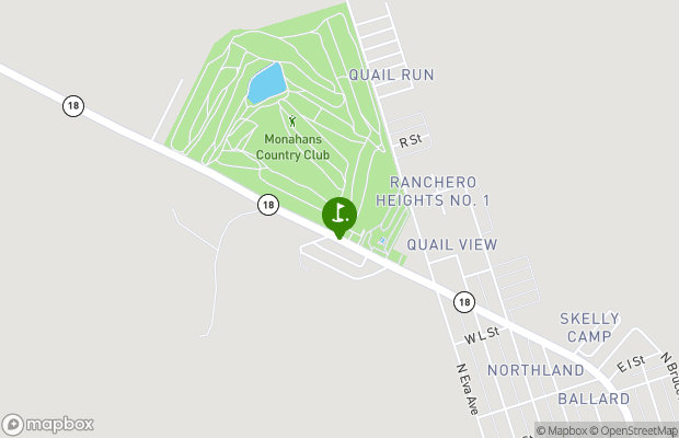 Ward County Golf Course map