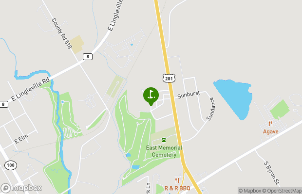 Tejas Golf Course map