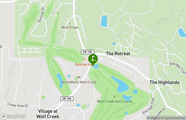 Wolf Creek Golf Club and Resort map