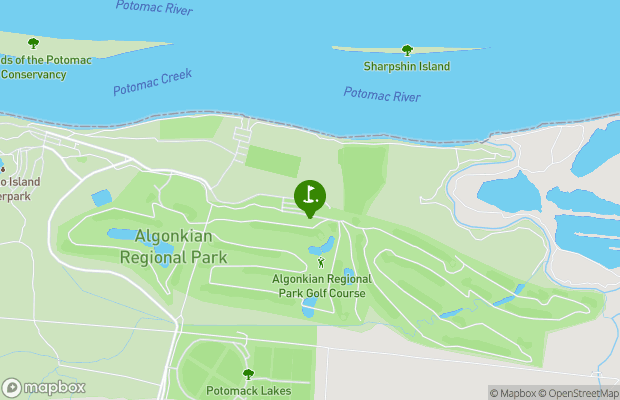 Algonkian Regional Park Golf Course map