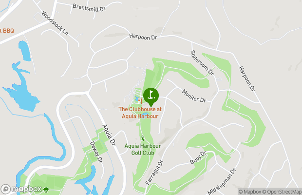 Aquia Harbour Golf and Country Club map